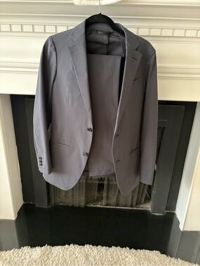 Sene Men's Soho FlexTech Customized Suit Set, Gray